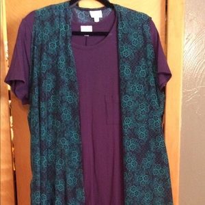 Lularoe Outfit XL Carly + XL Joy